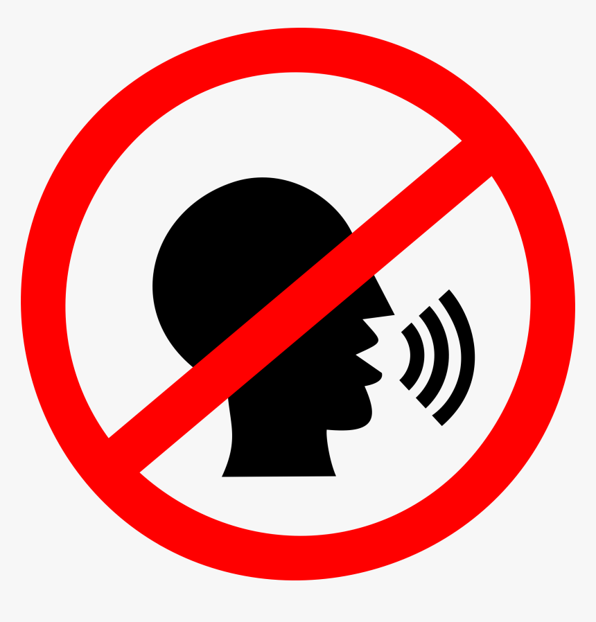 No Talking Sign Clip Arts - No Talking Sign Transparent, HD Png Download, Free Download