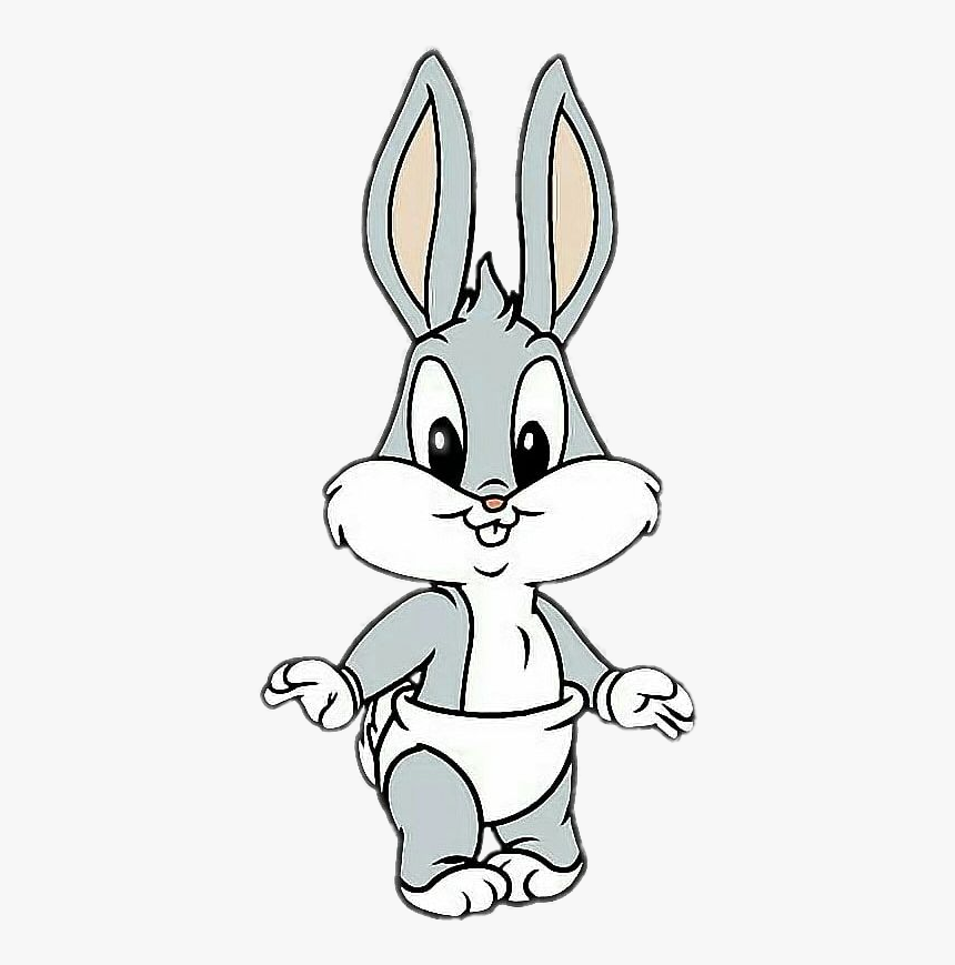 Baby Bugs Bunny With Diaper - Looney Tunes Buck Bunny, HD Png Download, Free Download