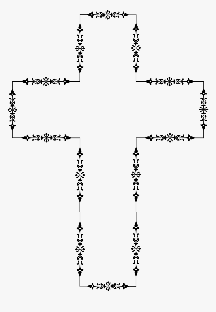 Victorian Style Cross Vector Stock - Cross, HD Png Download, Free Download