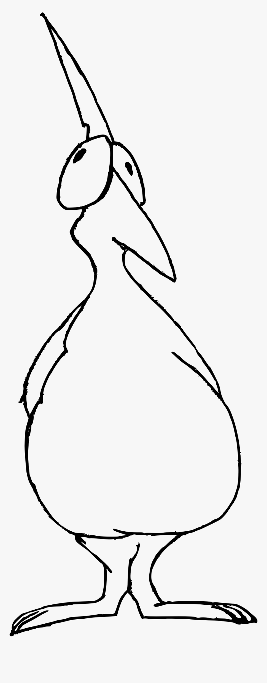 Big Bird Clip Arts - Line Art, HD Png Download, Free Download