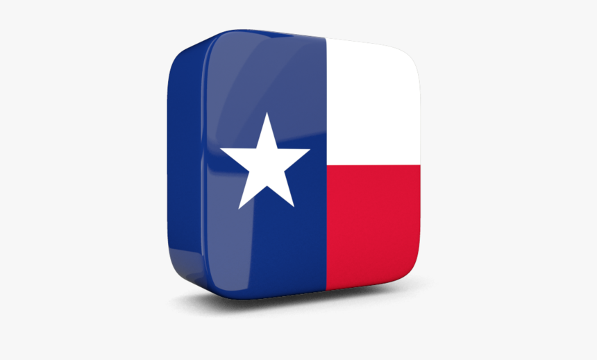 Glossy Square Icon 3d - Texas Flag 3d Png, Transparent Png, Free Download