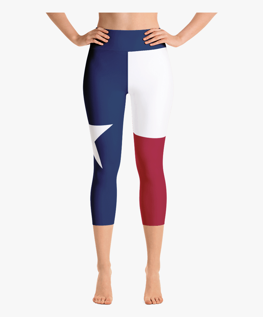 Texas Flag Athletic Capri - Yoga Leggings, HD Png Download, Free Download