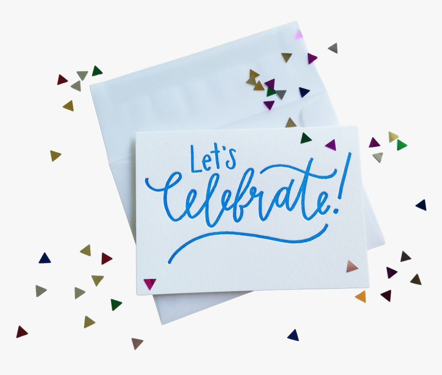 Confetti Celebrate Splash - Calligraphy, HD Png Download, Free Download