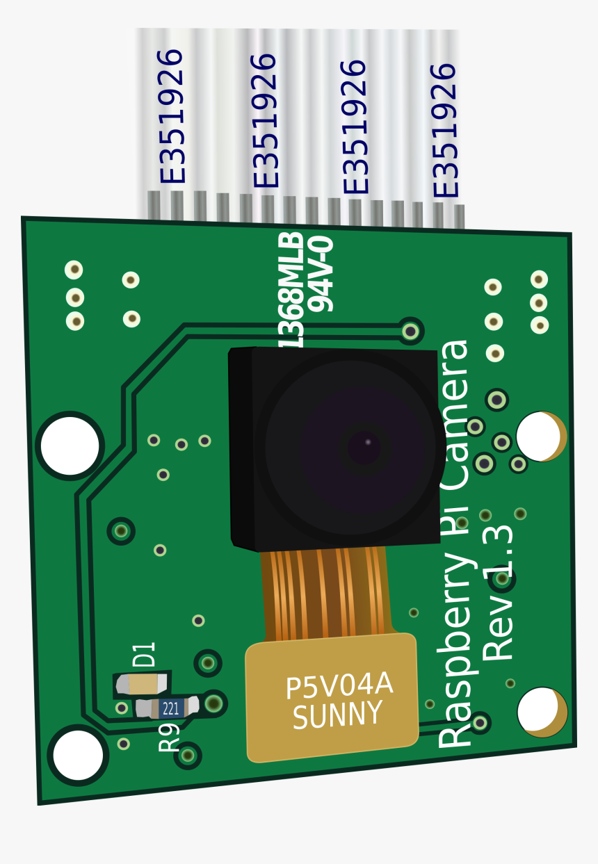 Raspberry Pi Camera Clip Arts - Raspberry Pi Camera Vector, HD Png Download, Free Download