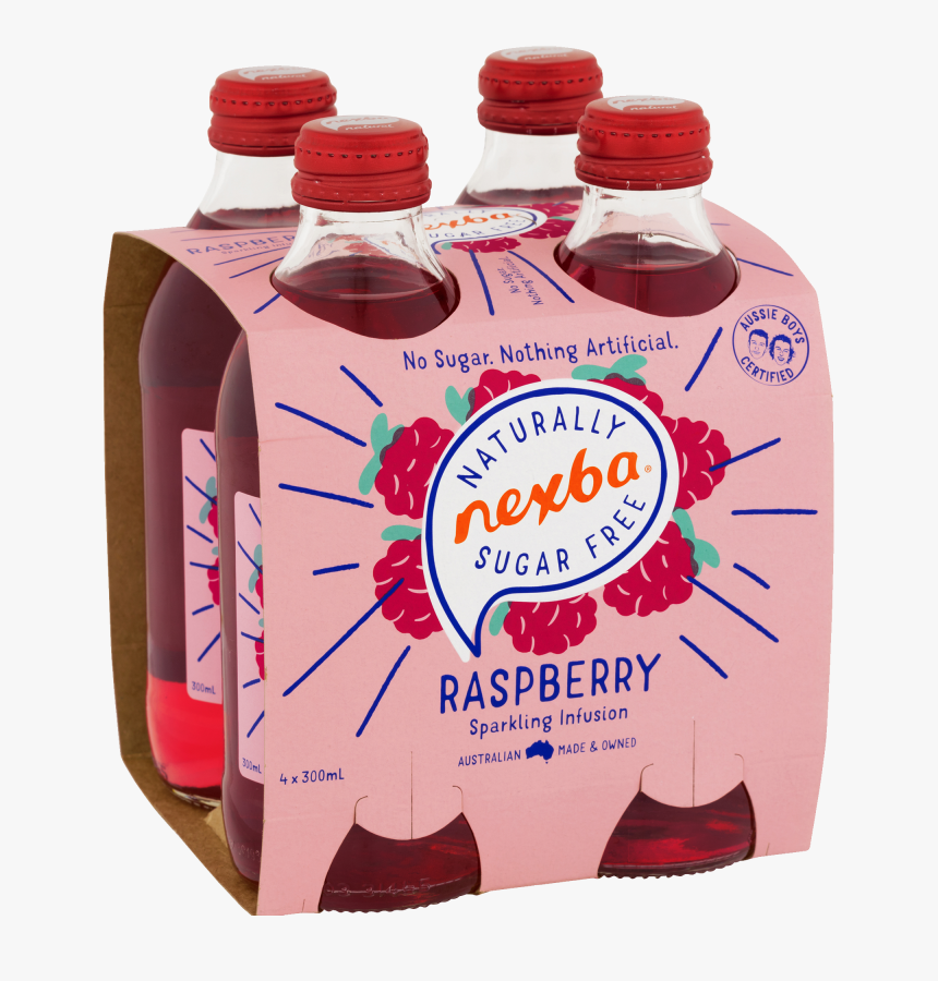 Nexba Naturally Sugar Free Raspberry 300ml - Plastic Bottle, HD Png Download, Free Download