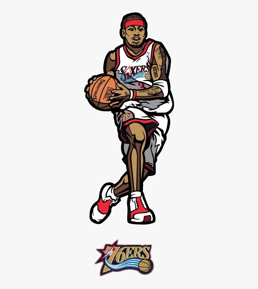 Thumb Image - Allen Iverson Cartoon Transparent, HD Png Download, Free Download