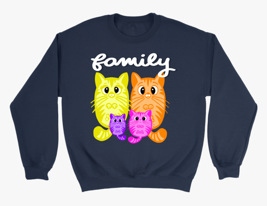 Fluffy Cat Family - Sweater, HD Png Download, Free Download
