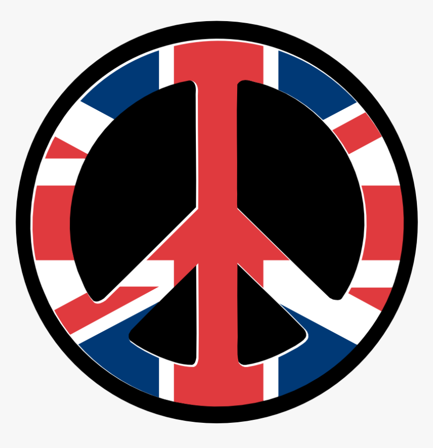 Uk Flag Peace Symbol Wordpress Peacesymbol - Flag Of The United Kingdom, HD Png Download, Free Download