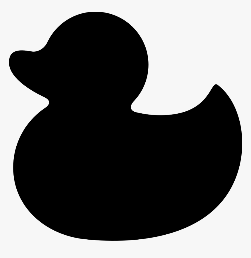 Big Rubber Ducky - Rubber Duck Silhouette Clip Art, HD Png Download