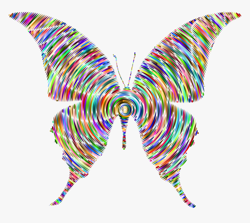 This Free Icons Png Design Of Prismatic Butterfly Silhouette - Clip Art, Transparent Png, Free Download