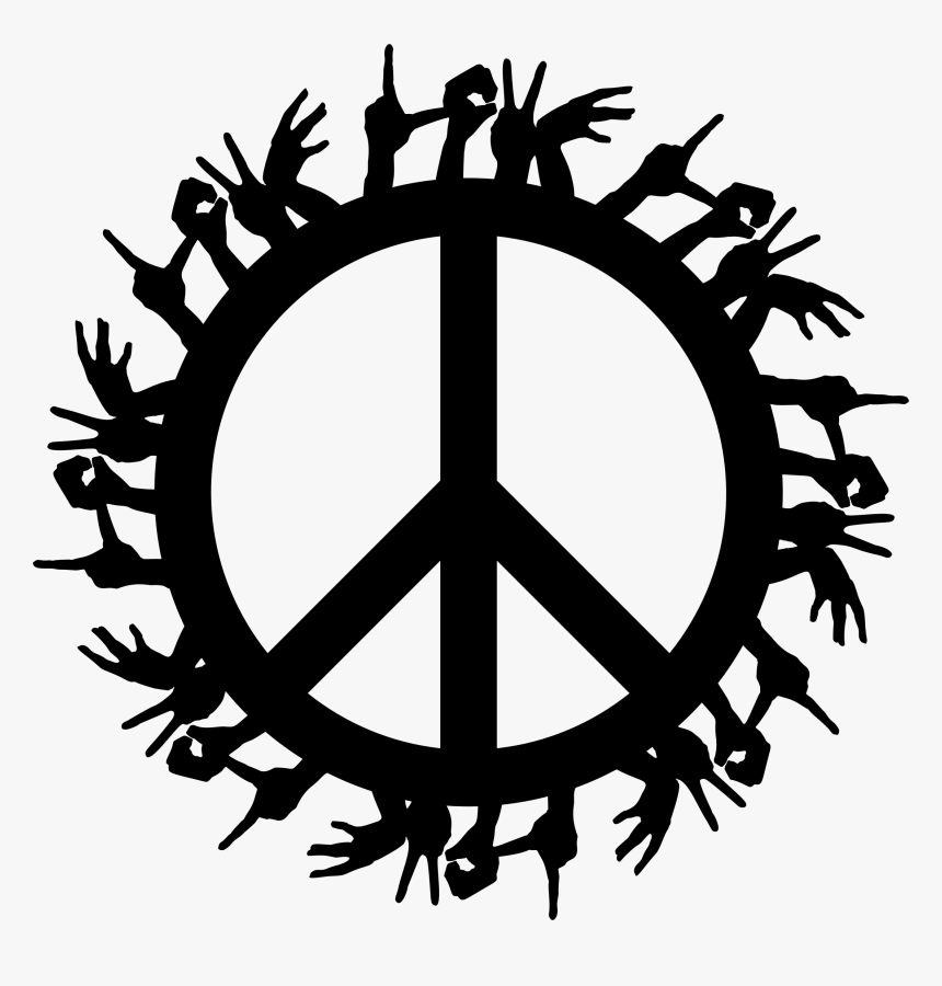 Love Hands Peace Clip Arts - Peace Symbol No Background, HD Png Download, Free Download