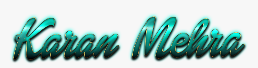 Karan Mehra Decorative Name Png - Graphic Design, Transparent Png, Free Download