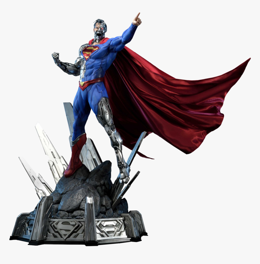 Cyborg Superman 1/3 Scale Statue - Cyborg Superman Prime One Statue, HD Png Download, Free Download