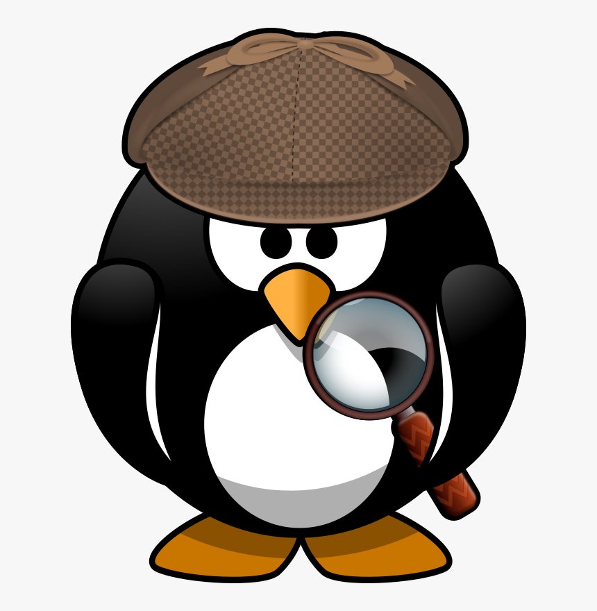 Animal Clipart Detective - Cartoon Penguin, HD Png Download, Free Download