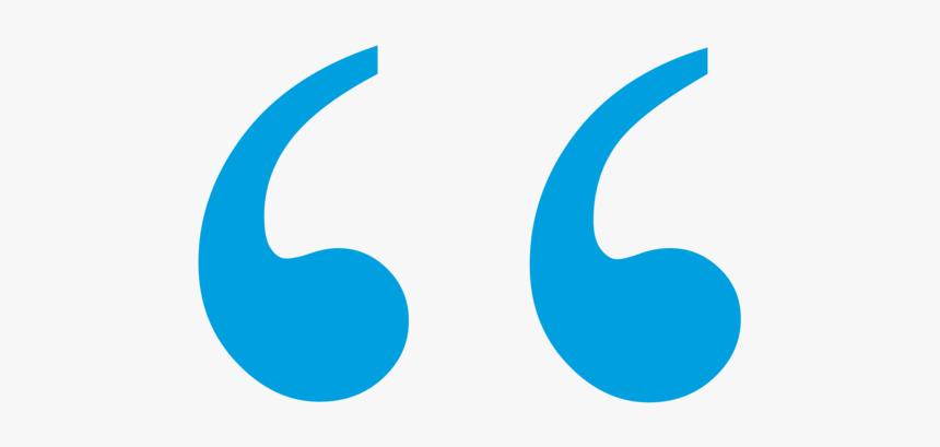 Quotation Mark Png Image - Transparent Background Quotation Marks Blue, Png Download, Free Download