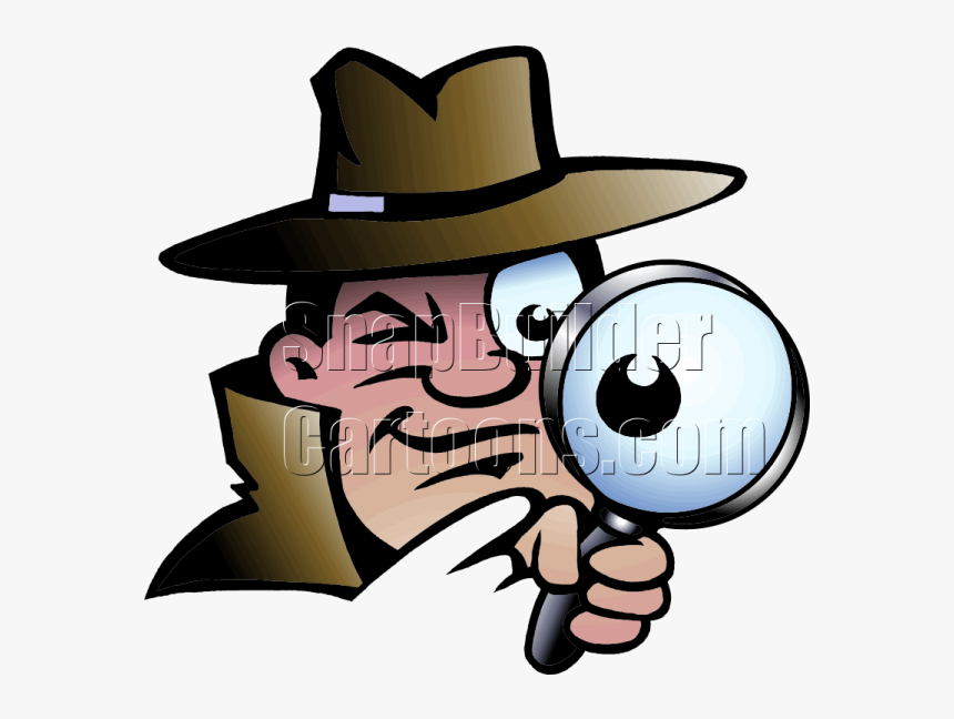 Private Detective , Png Download - Magnifying Glass Spy Cartoon, Transparent Png, Free Download