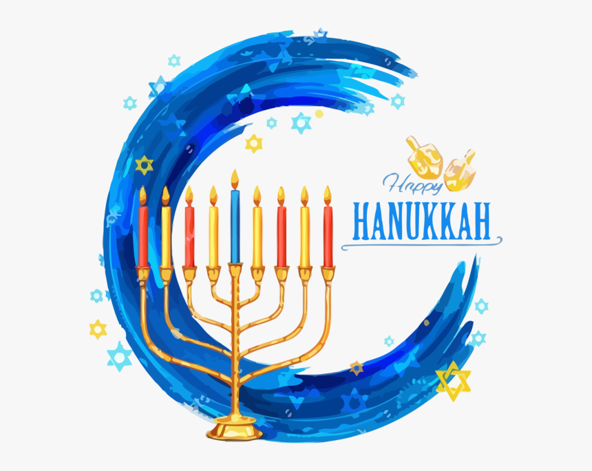 Transparent Hanukkah Hanukkah Menorah For Happy Hanukkah - Hanukkah, HD Png Download, Free Download