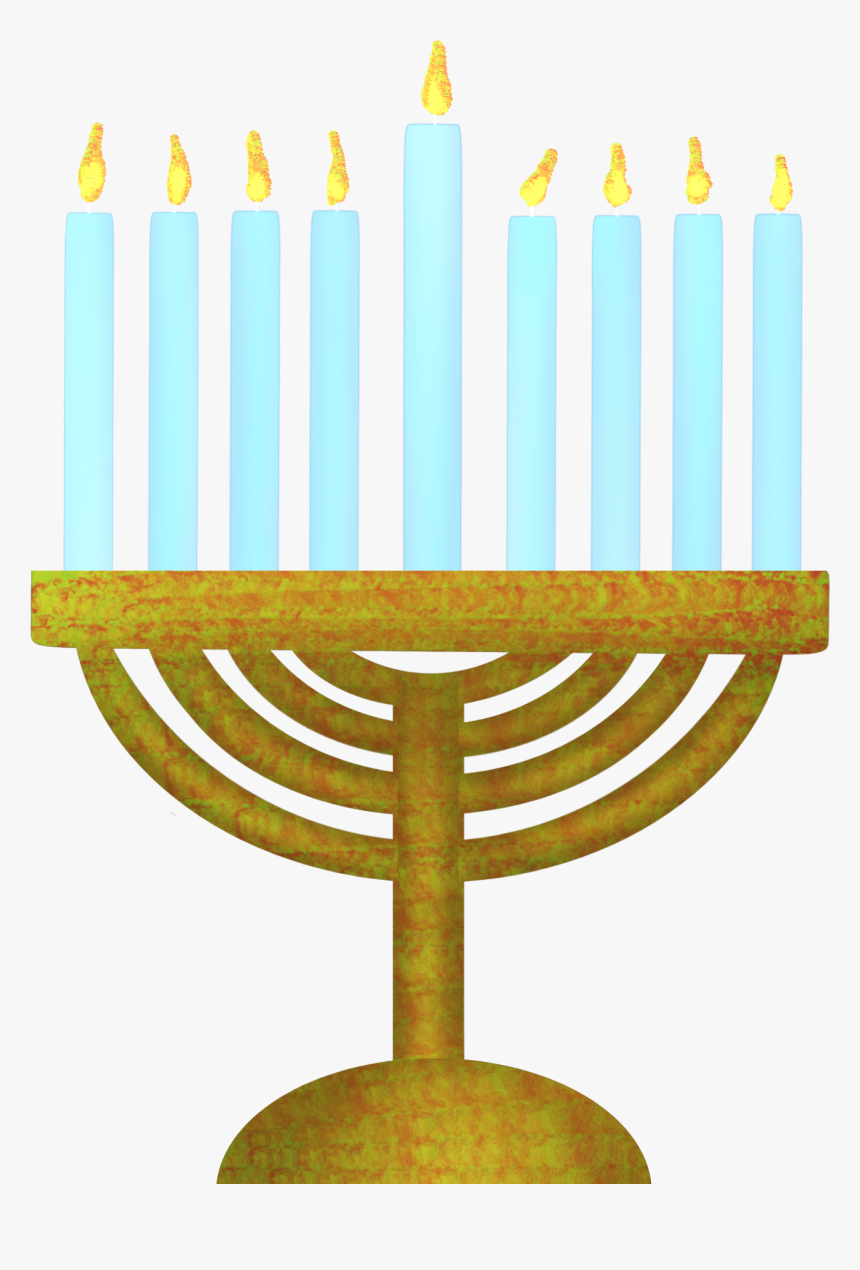 #menorah #candles #celebrate #candlelight #madewithpicsart - Hanukkah, HD Png Download, Free Download