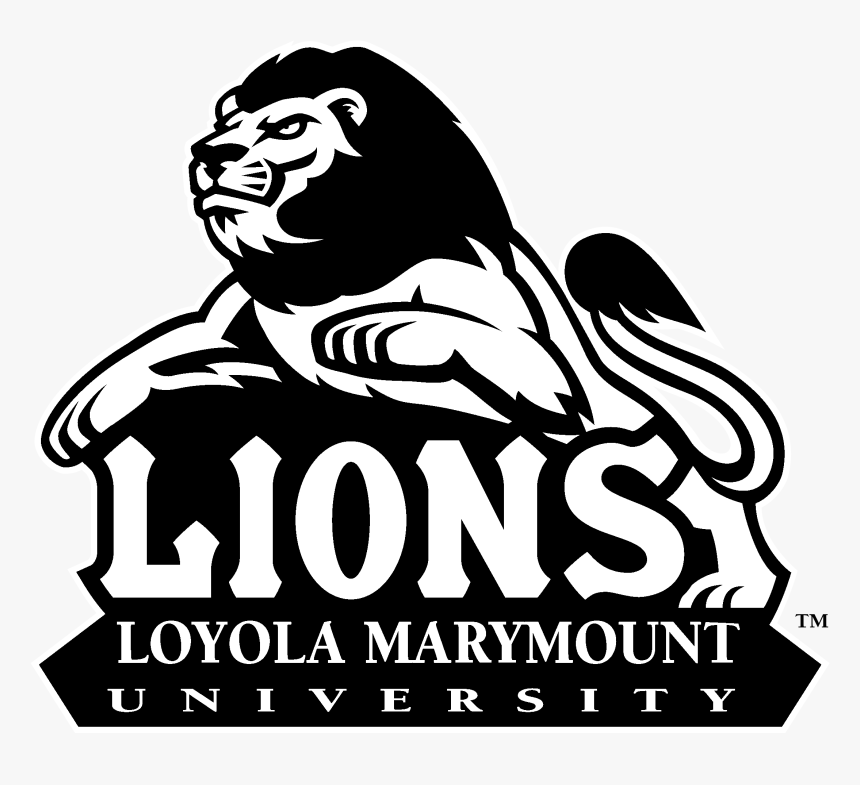Lmu Lions Logo Black And White - Logo Loyola Marymount University, HD Png Download, Free Download