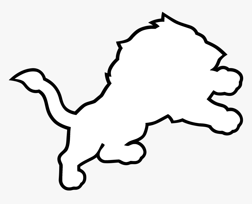 New Lions Logo Black And White - Rushville Lions, HD Png Download, Free Download