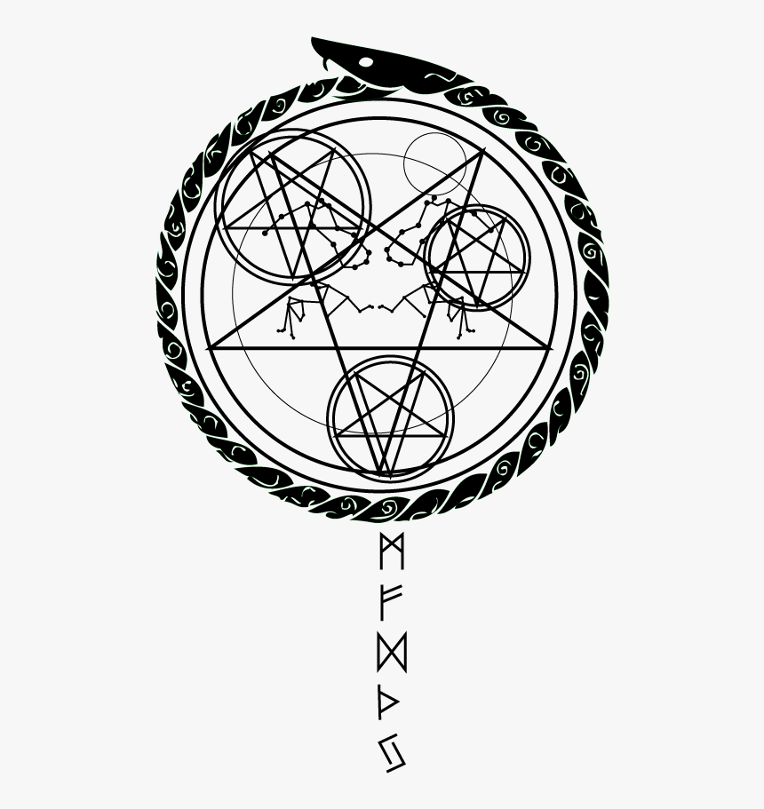 Pentagram Ouroboros, HD Png Download, Free Download