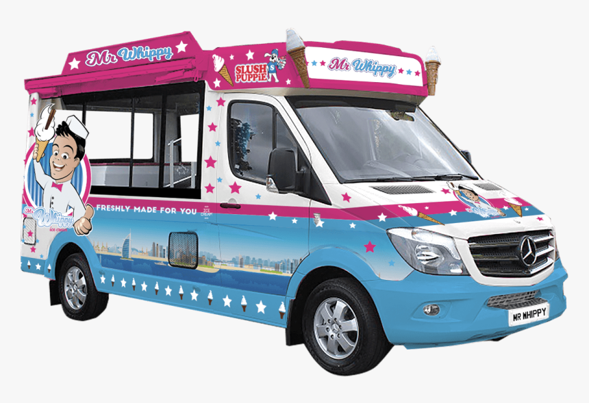 Mr Whippy Van Facing Right - Mr Whippy Ice Cream Dubai, HD Png Download, Free Download