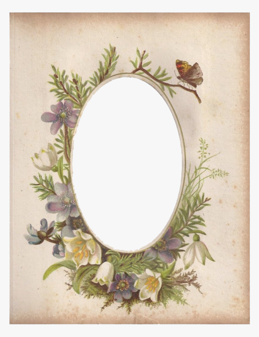 Vintage Floral Frame Png Photos - Vintage Floral Frame Png, Transparent Png, Free Download