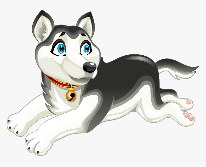 Husky Dog Cartoont Png Clip Art Image - Husky Dog Clipart Png, Transparent Png, Free Download