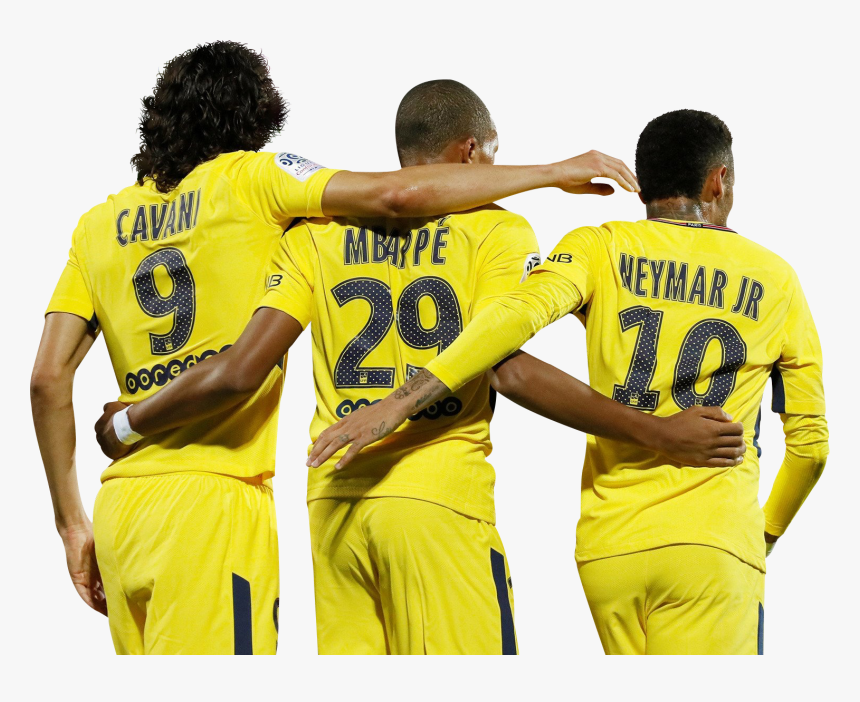 Edinson Cavani, Kylian Mbappé, Neymar Render - Neymar Jr Cavani Mbappe, HD Png Download, Free Download