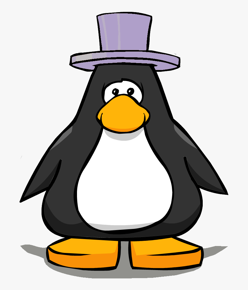 Lavender Top Hat Pc Clipart , Png Download - Penguin With Top Hat, Transparent Png, Free Download
