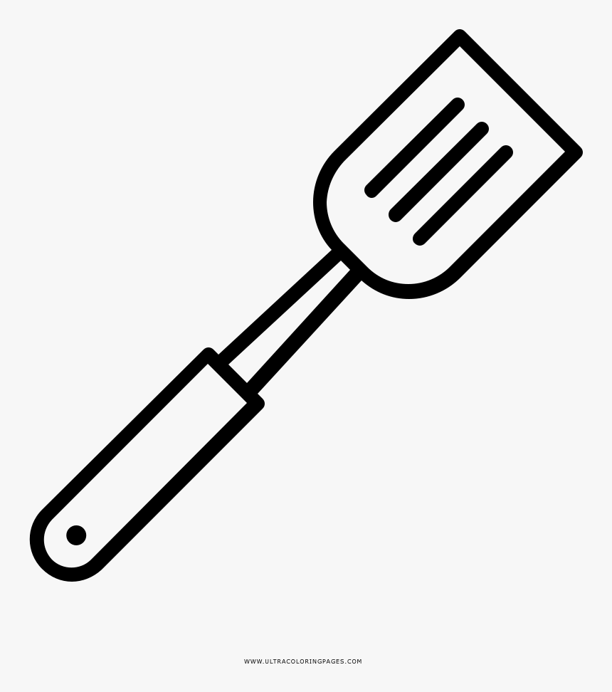 Knife Coloring Book Kitchen - Cuchara Dibujo Para Colorear, HD Png Download, Free Download