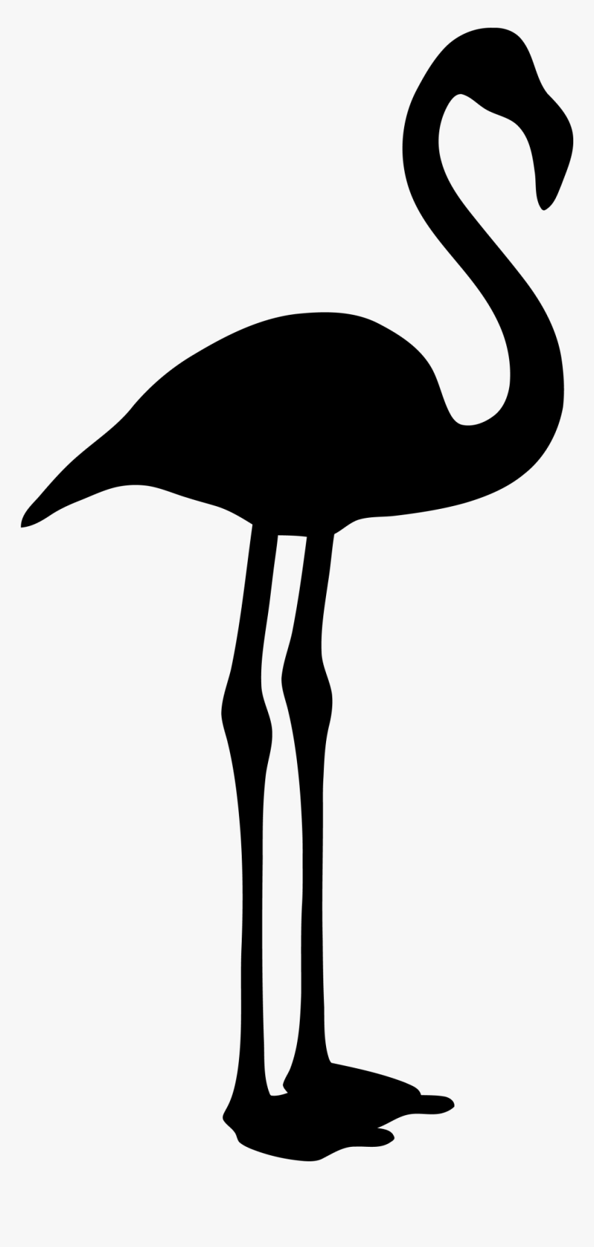 Pink Flamingo Black And White, HD Png Download, Free Download