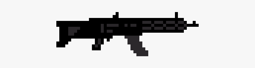 Assault Rifle Pixel Art Transparent, HD Png Download, Free Download