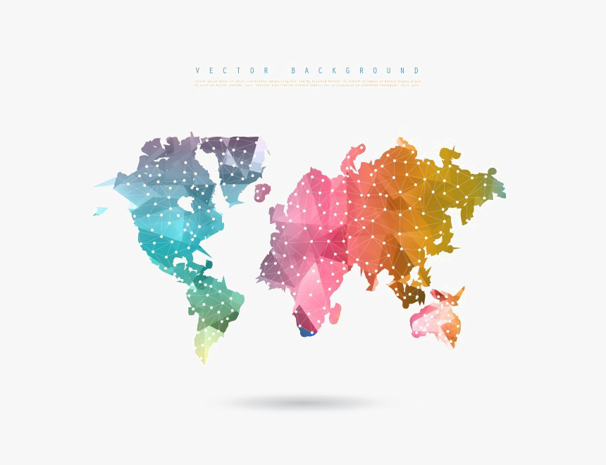 Transparent World Map Png Transparent Background - World Map Design Vector, Png Download, Free Download