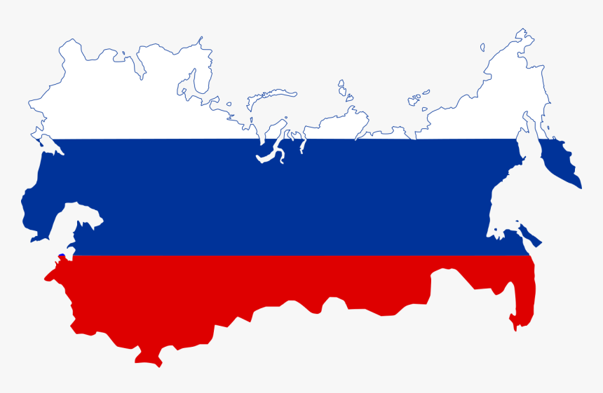 World Map In Russian Language, Rec Big - Flag Russia Map Png, Transparent Png, Free Download