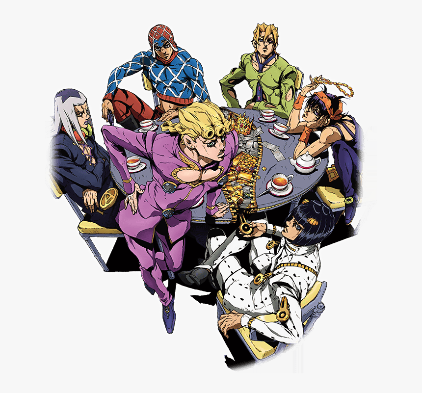 Unit Team Bucciarati - Jojo's Bizarre Adventure Golden Wind Pose, HD Png Download, Free Download