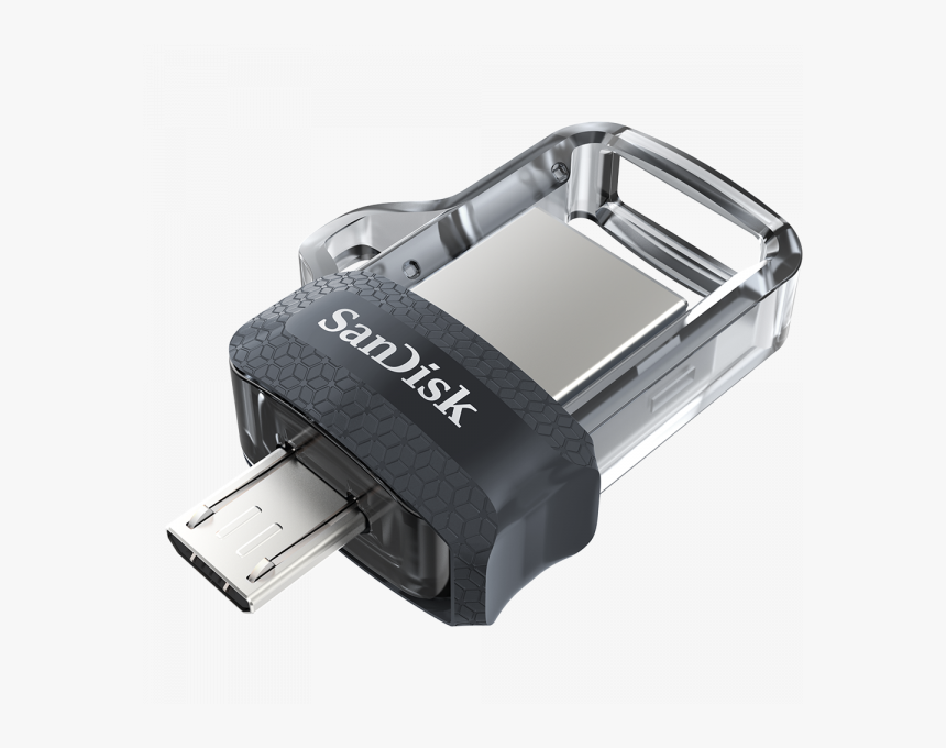 Transparent Flash Drive Png - Sandisk Dual Drive M 3.0 256gb, Png Download, Free Download