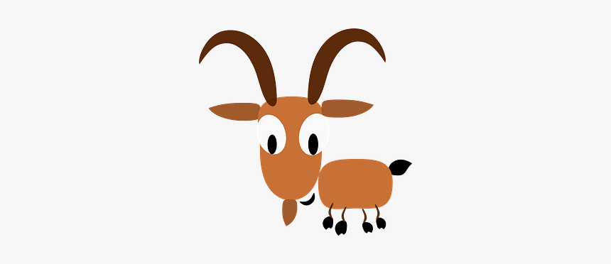 Cute Goat Clipart - Goat, HD Png Download, Free Download