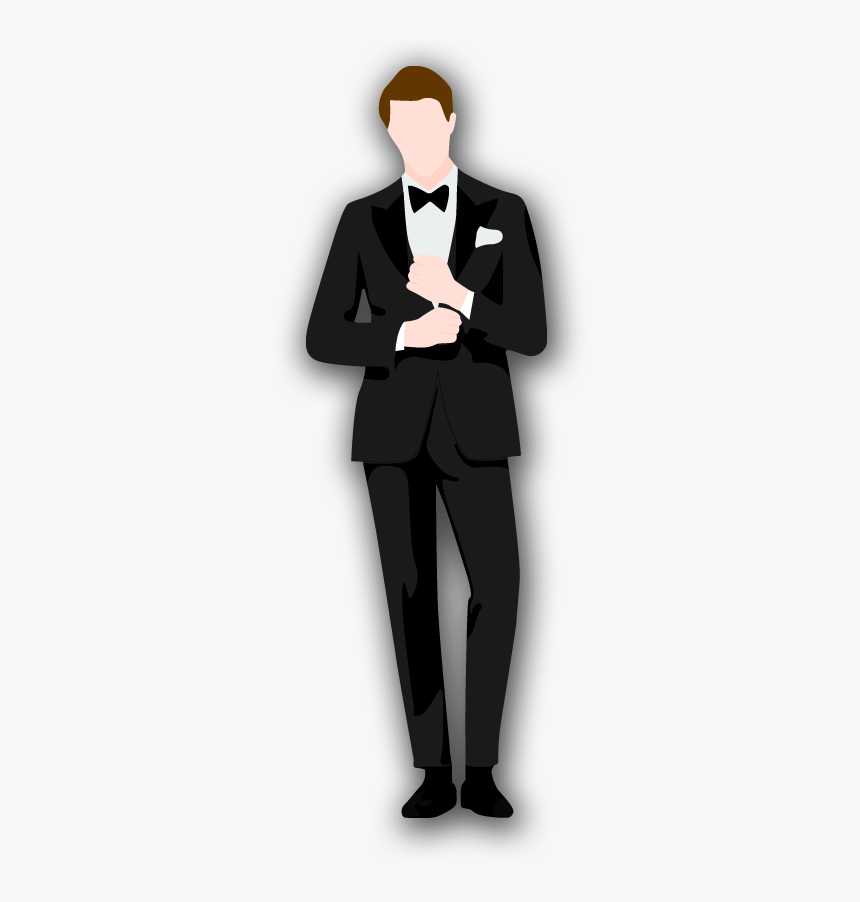 Black Tie - Tuxedo, HD Png Download, Free Download