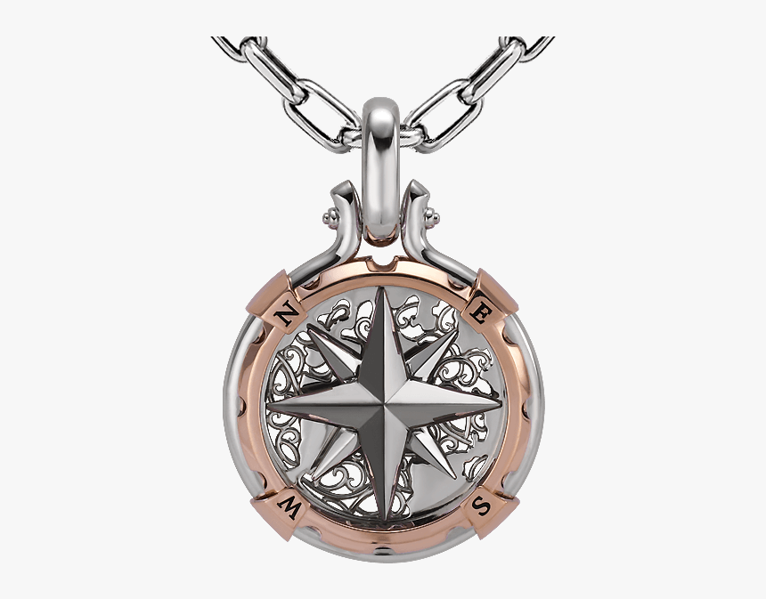 Compass Pendant Platinum, HD Png Download, Free Download