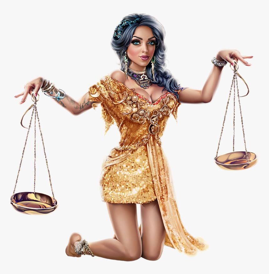 Tubes 3d Artist Misticheskaya Bilancia, Clip Art - Libra Woman Png, Transparent Png, Free Download