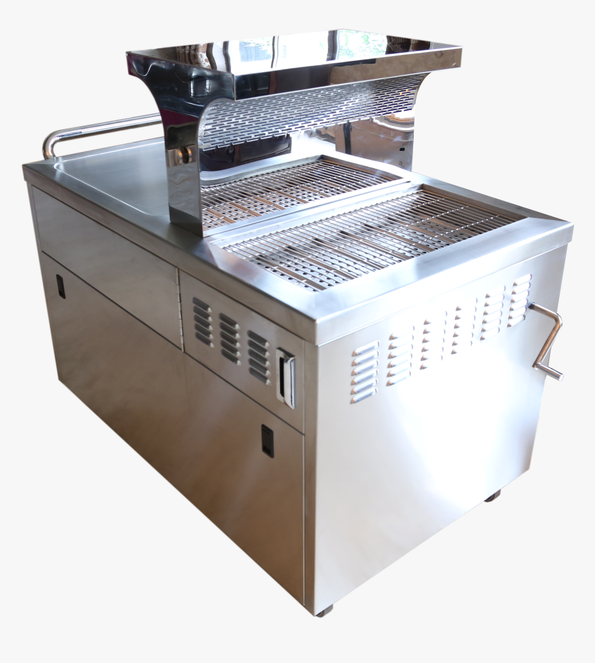 Outdoor Bbq Grill Mobile Charcoal Gas Teppanyaki Grill - Refrigerator, HD Png Download, Free Download
