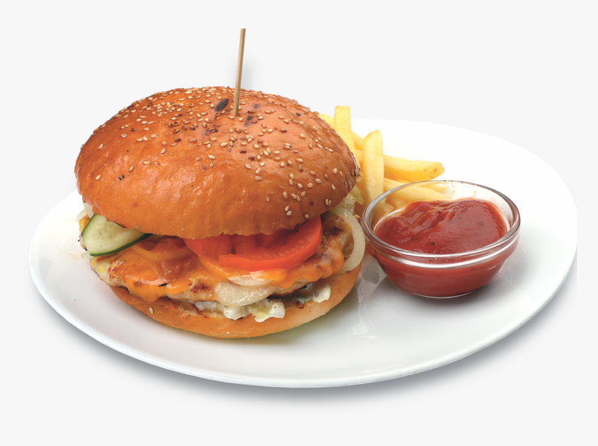 Chicken Burger , Png Download - Fast Food, Transparent Png, Free Download