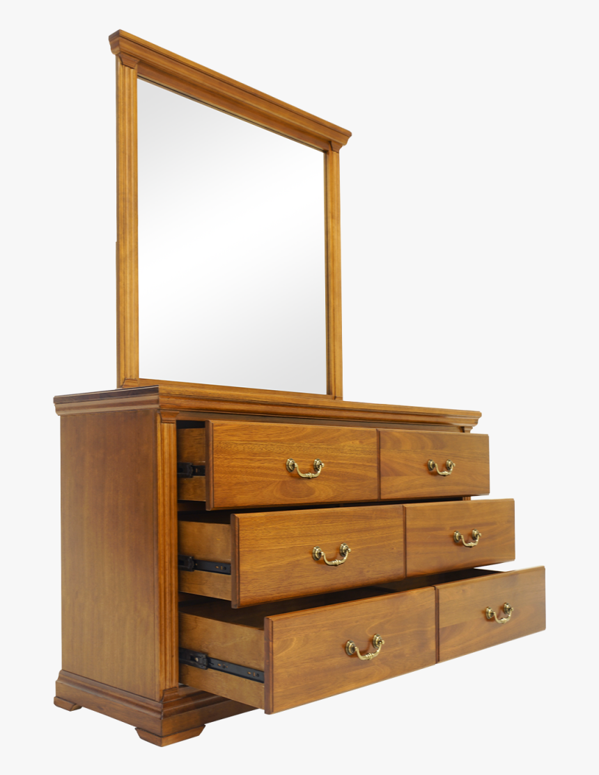 Castle Leather Dressing Table With Mirror - Dresser, HD Png Download, Free Download
