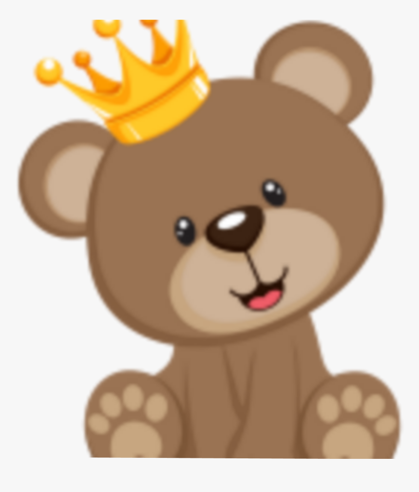 #png #ursinho #chádebebê #coroa #fofinho #decoração - Cartoon Teddy Bear Clipart, Transparent Png, Free Download