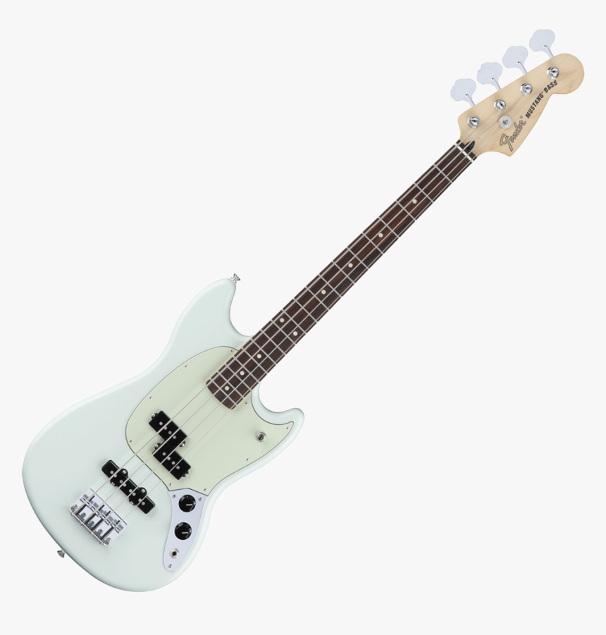 Mustang Bass Pj - 4 String Bass Guitar White, HD Png Download, Free Download