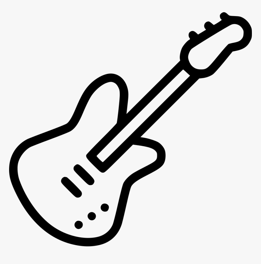 Electric Bass Guitar Music Instrument Audio Sound - Icono Guitarra Electrica Png, Transparent Png, Free Download