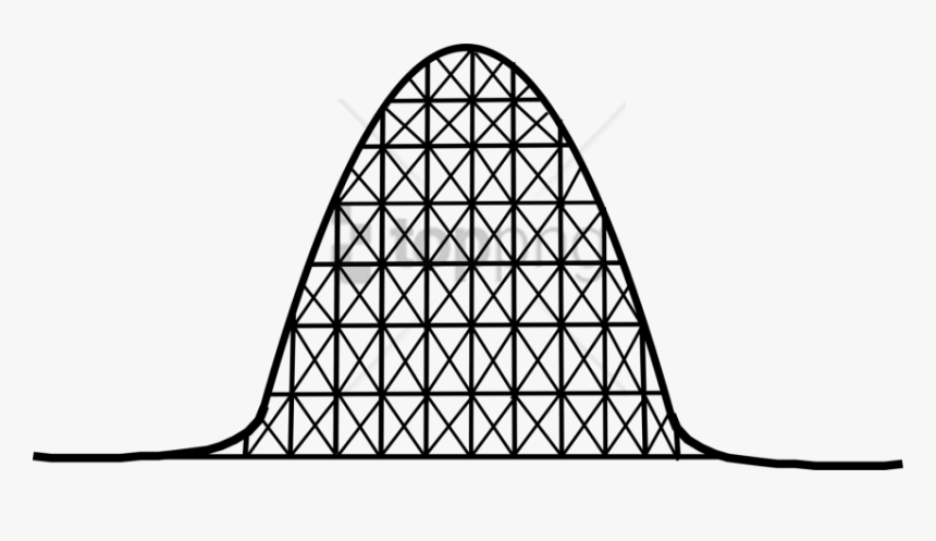 Free Png Roller Coaster Drop Png Image With Transparent - Black And White Roller Coaster Clipart, Png Download, Free Download