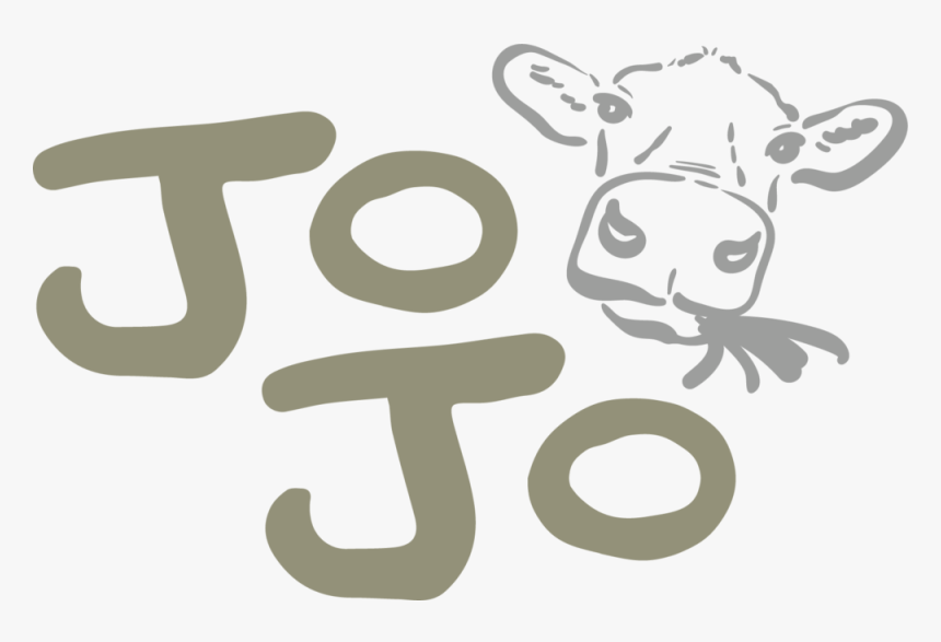 Jojo Logo 1 - Black And White Cow Head Drawing, HD Png Download, Free Download