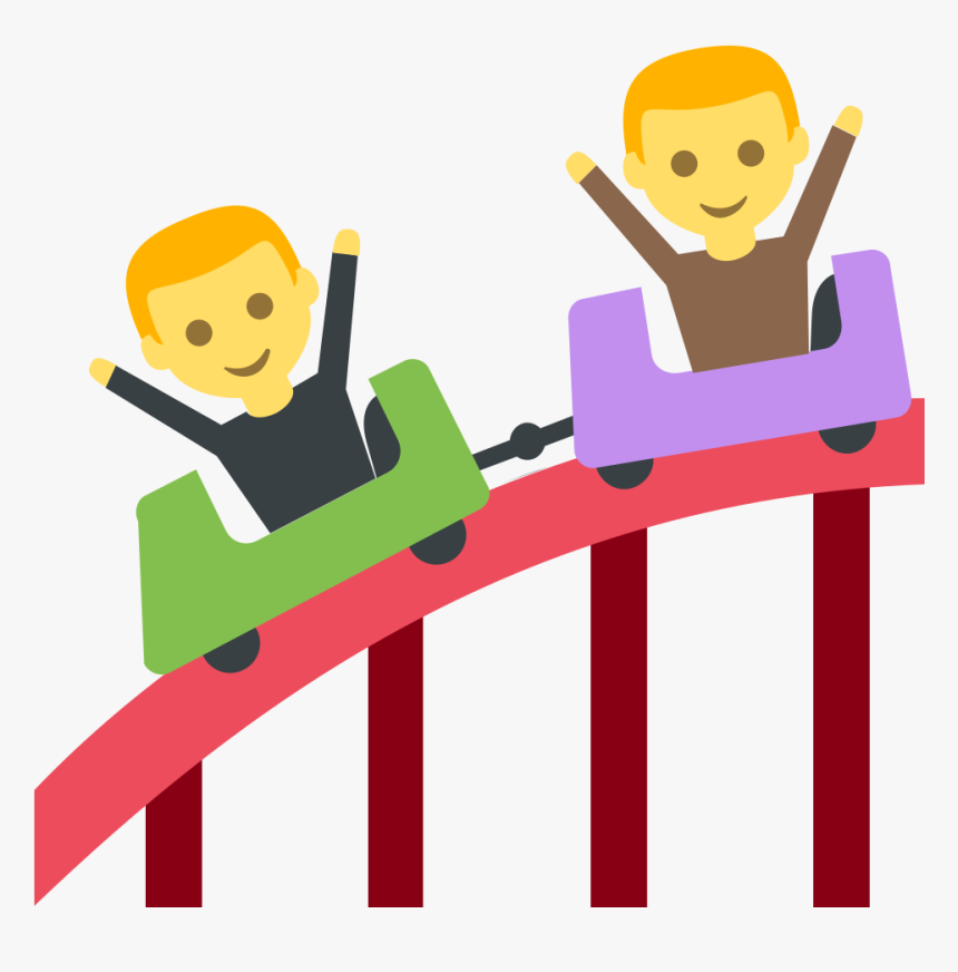 File - Emojione 1f3a2 - Svg - Emoji Roller Coaster - Roller Coaster Emoji, HD Png Download, Free Download